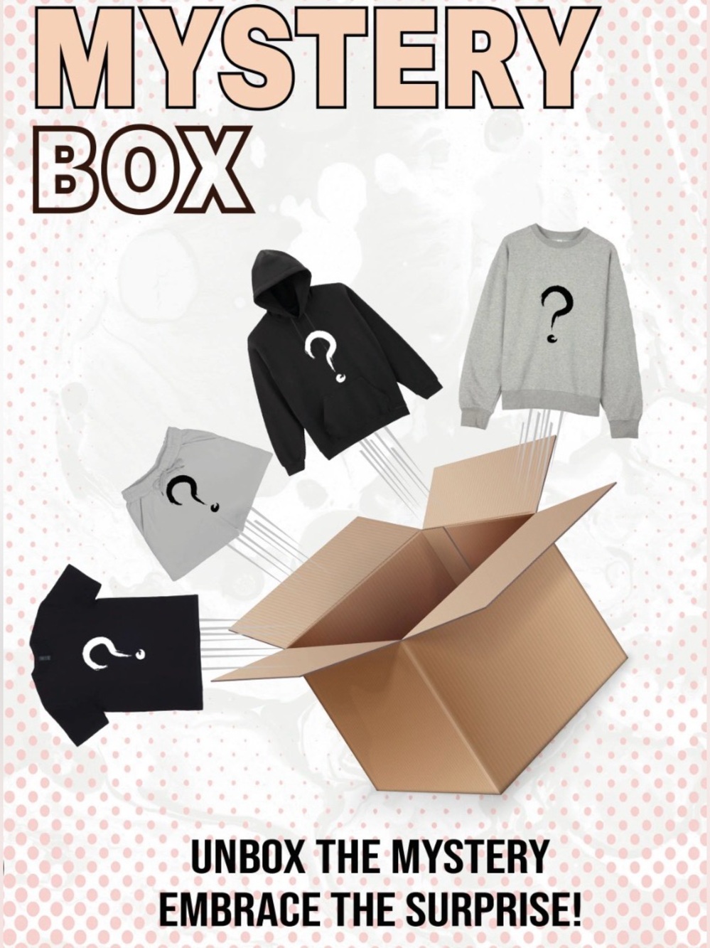 50%off. Mystery Men’s Sweatshirt & Tee Pack - Black and Light Gray